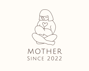 Heart Mother Child logo design