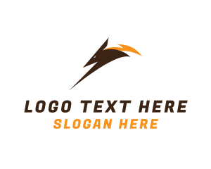 Video Game - Lightning Fox Bolt logo design