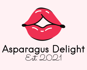 Pouty Lip Gloss  logo design