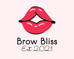 Pouty Lip Gloss  logo design