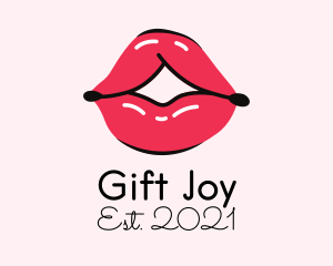 Pouty Lip Gloss  logo design