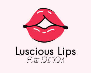 Lips - Lip Gloss Cosmetics logo design