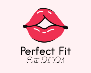 Pouty Lip Gloss  logo design