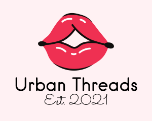 Pouty Lip Gloss  logo design