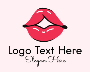 Lip Gloss Cosmetics Logo