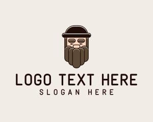 Face - Old Man Beard logo design