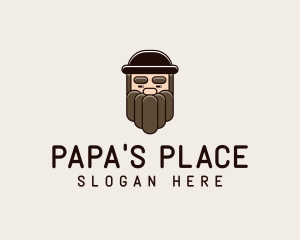 Dad - Old Man Beard logo design
