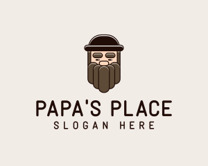 Old Man Beard logo design