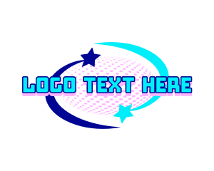 Cyber - Cosmic Star Gaming logo design