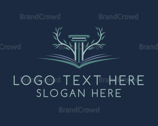 Tree Column Book Logo