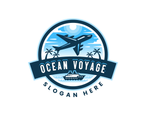 Cruise - Airplane Cruise Travel logo design