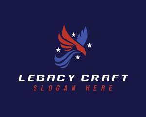 Heritage - Eagle American Patriot logo design