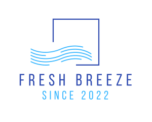 Breeze - Cooling Airflow Window logo design