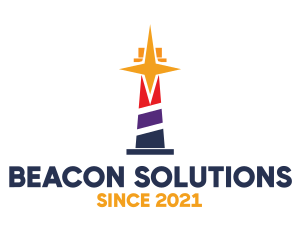 Beacon - Colorful Star Beacon logo design