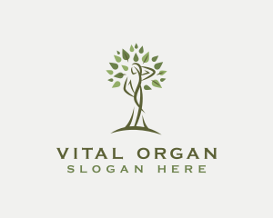 Tree Organic Woman logo design