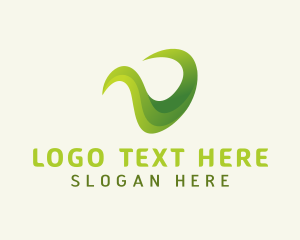 Eco - Gradient Swoosh Business logo design
