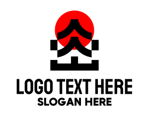 Shrine - Japanese Shrine Temple logo design