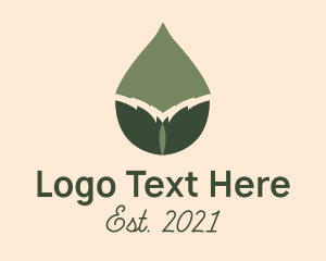 Calm - Essential Leaf Extract logo design