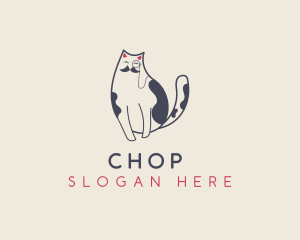 Pet - Pet Cat Mustache logo design