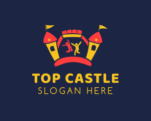 Inflatable Castle Tower logo design