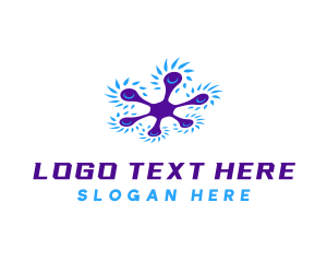 Fidget - Drone Aerial Technology logo design