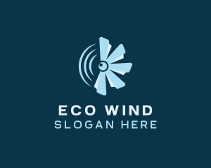 HVAC Wind Ventilation logo design