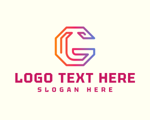 Blogger - Tech Blogger Content Creator logo design