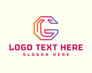 Tech Blogger Content Creator Logo