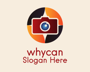 Colorful Camera Emblem  Logo