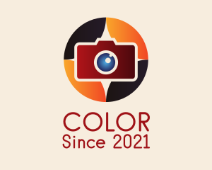 Colorful Camera Emblem  logo design