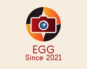 Photo Studio - Colorful Camera Emblem logo design