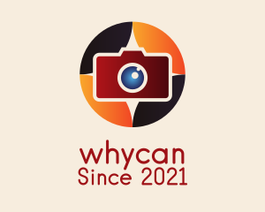 Digicam - Colorful Camera Emblem logo design