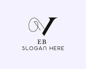 Beauty Brand Letter V Logo