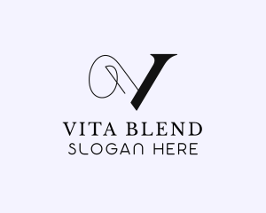 Beauty Brand Letter V logo design