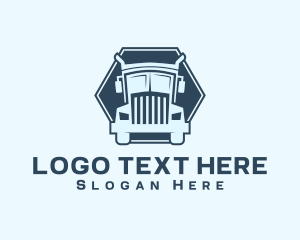 Truck - Logistics Shipping Truck logo design
