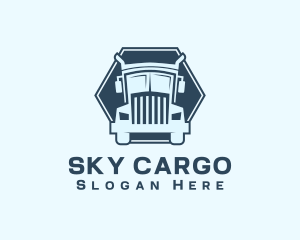 Logistics Shipping Truck logo design