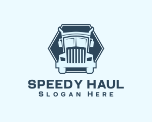 Logistics Shipping Truck logo design