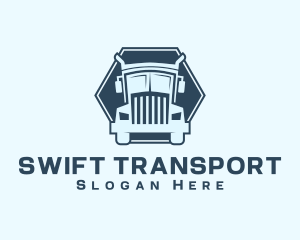 Logistics Shipping Truck logo design