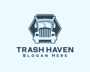 Logistics Shipping Truck logo design