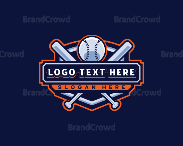 Baseball Bat Sports Logo