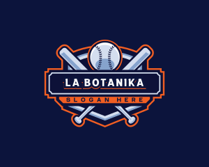 Baseball Bat Sports Logo