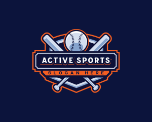 Sports - Baseball Bat Sports logo design