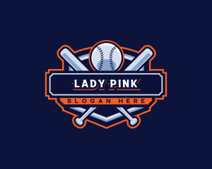 Baseball Bat Sports logo design