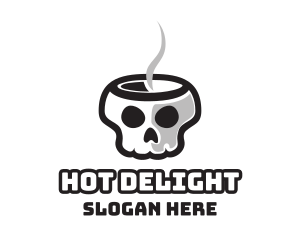 Hot Skull Cafe logo design