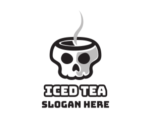 Hot Skull Cafe logo design