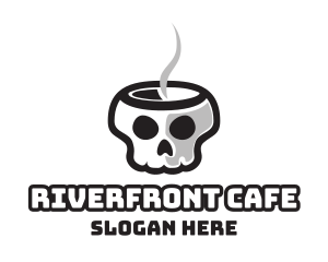 Hot Skull Cafe logo design