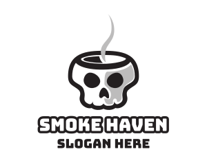 Hot Skull Cafe logo design