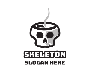 Hot Skull Cafe logo design