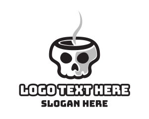 Hot Skull Cafe logo design