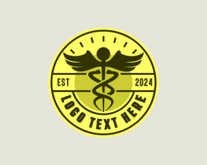 Telemedicine - Pharmaceutical Caduceus Clinic logo design